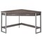Homeroots 30 in. Particle Board & Silver Metal Computer Desk 333554 - alternate 1